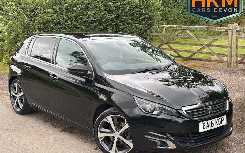 Black Used 2016 Peugeot 308 GT-line Hatchback | £8,495 (Fair price) - Image 1/4