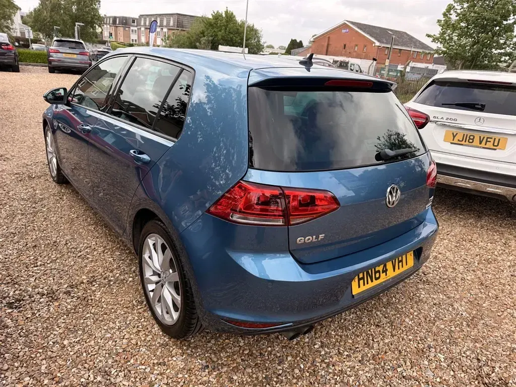 Used VW Golf VII GT 150 HP (110 kW) 2014 Blue with dark interior trim Hatchback