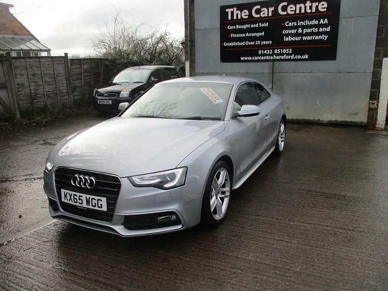 Begagnad Audi A5 S-Line 190 HK (139 kW) 2015 Silver Sportkupé