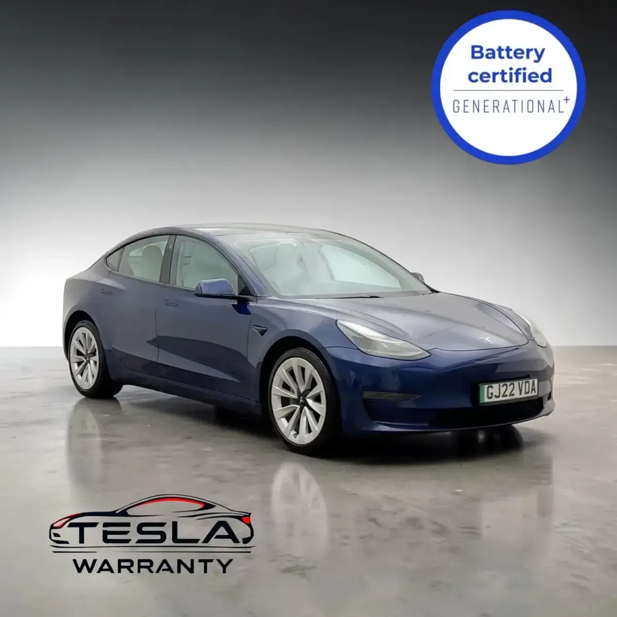 Usado Tesla Model 3 Long Range AWD 366 kW (498 HP) 2022 Azul Sedan