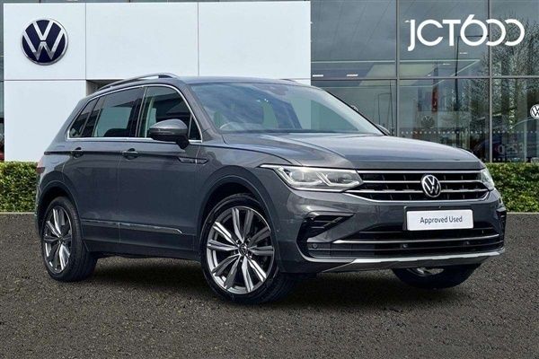 Grey Used 2021 VW Tiguan Elegance SUV | £20,595 (Fair price) - Image 1/4