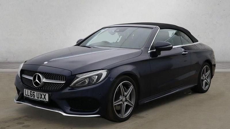 Begagnad Mercedes C220 AMG line 170 HK (125 kW) 2017 Blå Cab