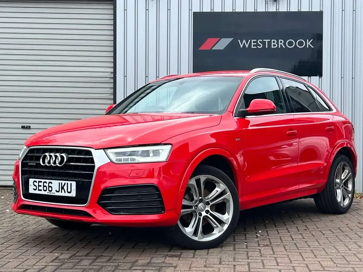 Used Audi Q3 S-line plus 150 HP (110 kW) 2017 Red SUV