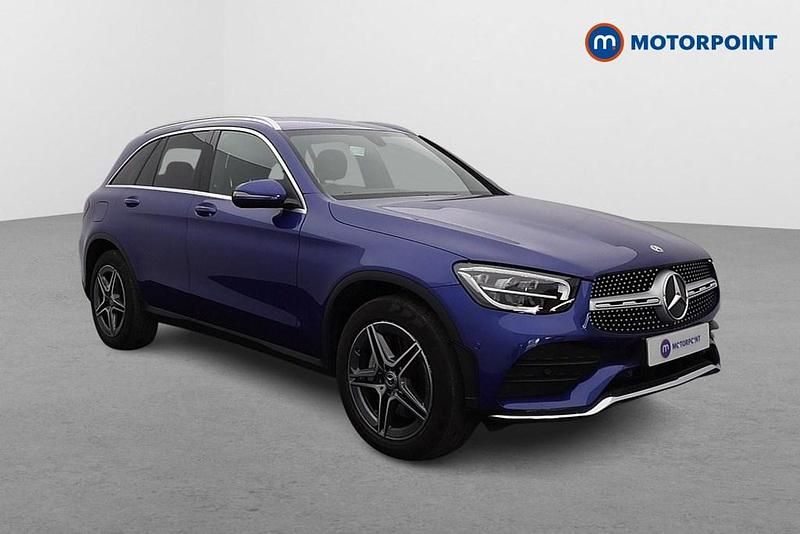 Blue Used 2022 Mercedes GLC300 AMG line Estate | £26,499 (Super price) - Image 1/4