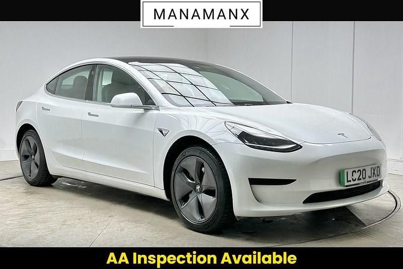 Used Tesla Model 3 Standard Range 239 kW (325 HP) 2020 White Sedan