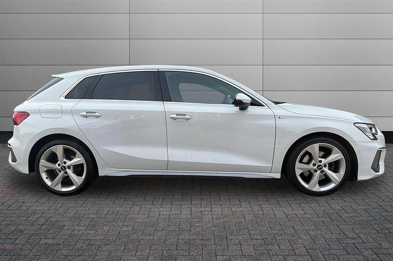 Used Audi A3 S-Line 150 HP (110 kW) 2021 White Sedan
