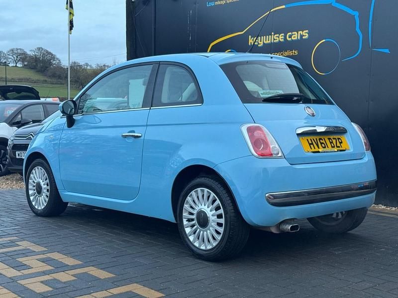 Used Fiat 500 Lounge 69 HP (50 kW) 2011 Blue Hatchback