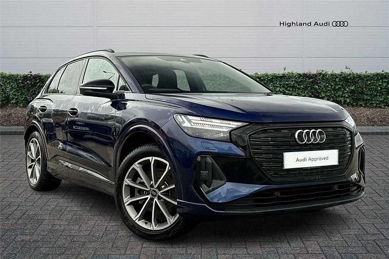 Blue Used 2023 Audi Q4 e-tron Comfort SUV | £36,495 - Image 1/4
