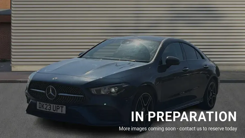 Used Mercedes CLA200 AMG Line Premium 163 HP (119 kW) 2023 Blue Coupe