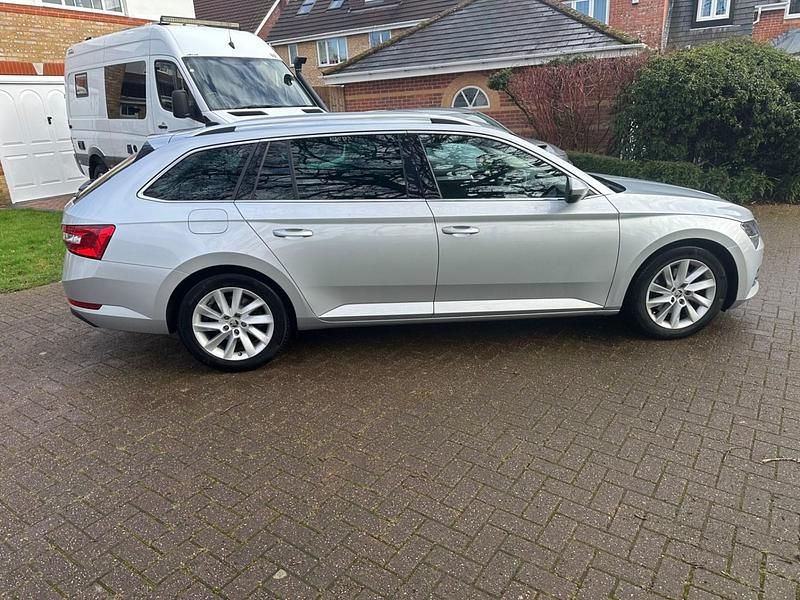 Used Skoda Superb SE Technology 150 HP (110 kW) 2021 Silver Estate