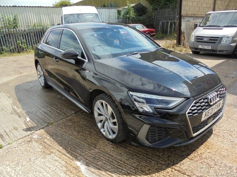Black Used 2021 Audi A3 e-tron S-Line Hatchback | £11,995 (Good price) - Image 1/4