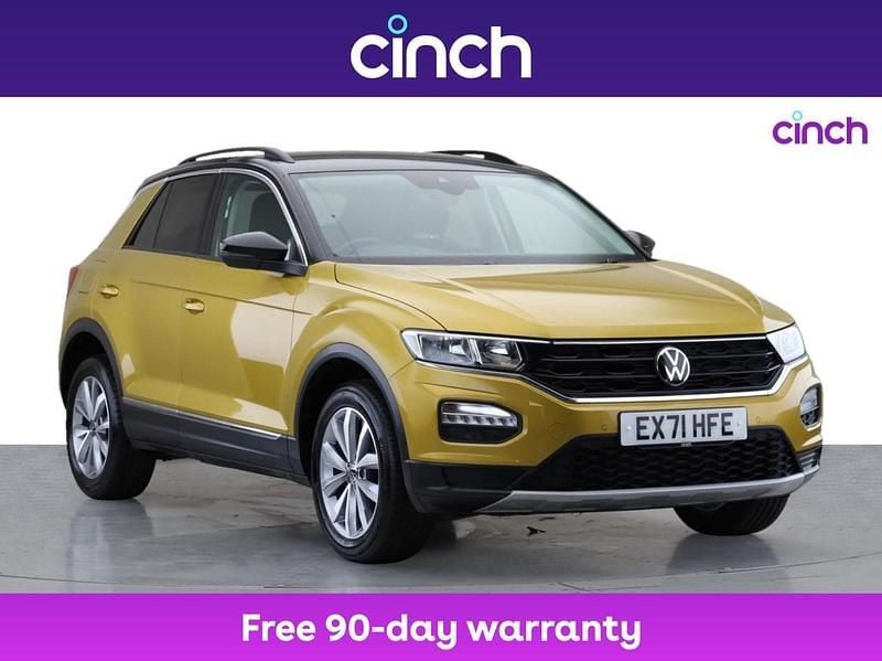 Yellow Used 2022 VW T-Roc Design SUV | £15,079 (Fair price) - Image 1/3