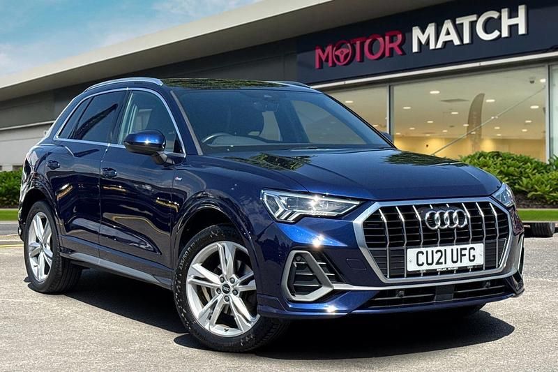Blue Used 2021 Audi Q3 S-Line SUV | £19,999 (Super price) - Image 1/4