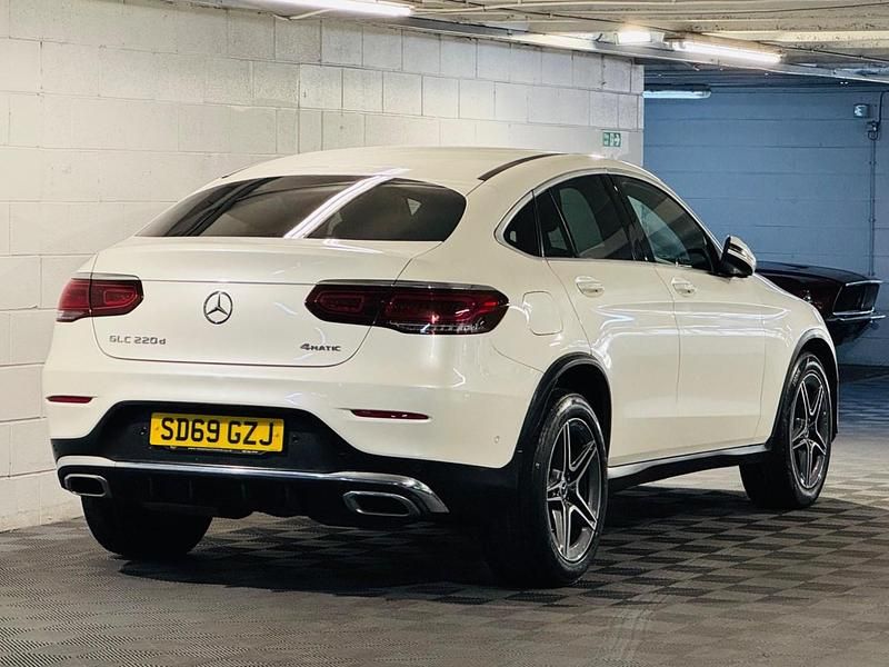 Used Mercedes GLC220 AMG line 2019 White Coupe