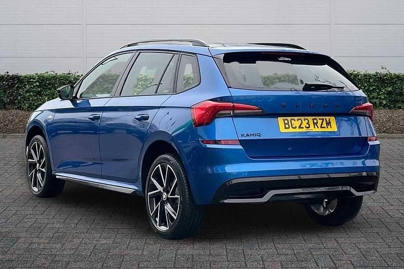 Used Skoda Kamiq Monte Carlo 110 HP (80 kW) 2023 Race blue metallic SUV