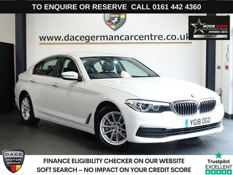 White Used 2018 BMW 520 Comfort Edition Sedan | £12,995 (Fair price) - Image 1/3