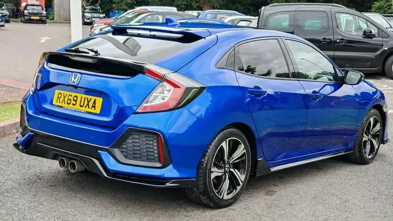 Used Honda Civic Sport Plus 182 HP (133 kW) 2019 Blue Hatchback