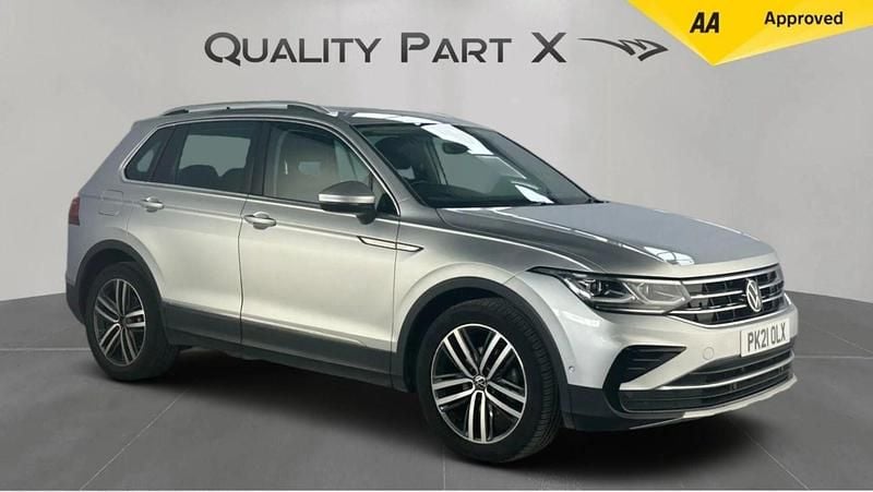 Silver Used 2021 VW Tiguan Elegance SUV | £16,700 (Super price) - Image 1/4