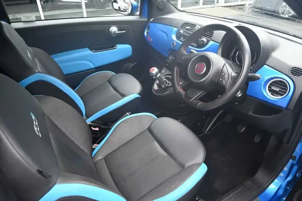 Used Fiat 500C S 69 HP (50 kW) 2014 Blue Cabriolet
