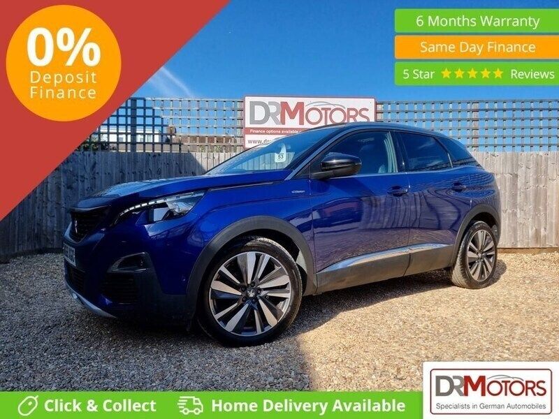 Blue Used 2019 Peugeot 3008 Premium SUV | £14,340 (Good price) - Image 1/4