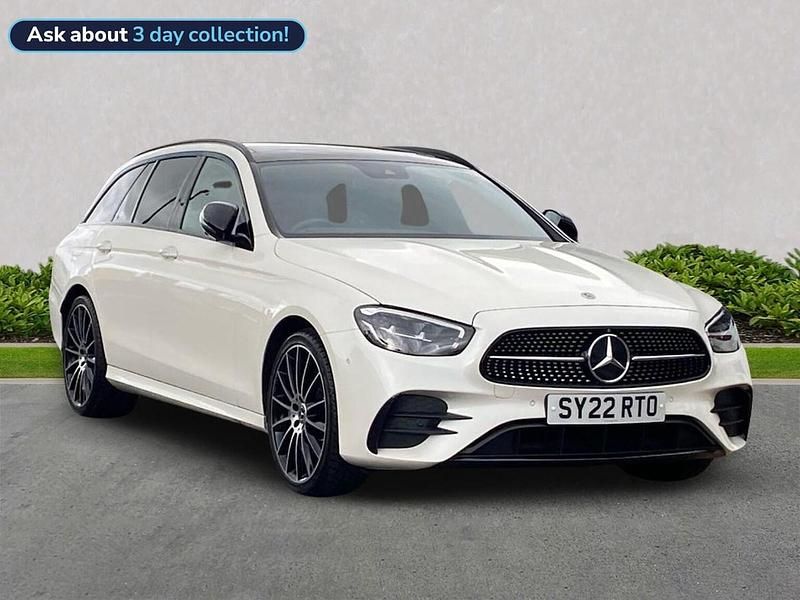 White Used 2022 Mercedes E400 AMG line Estate | £42,995 (Expensive) - Image 1/4