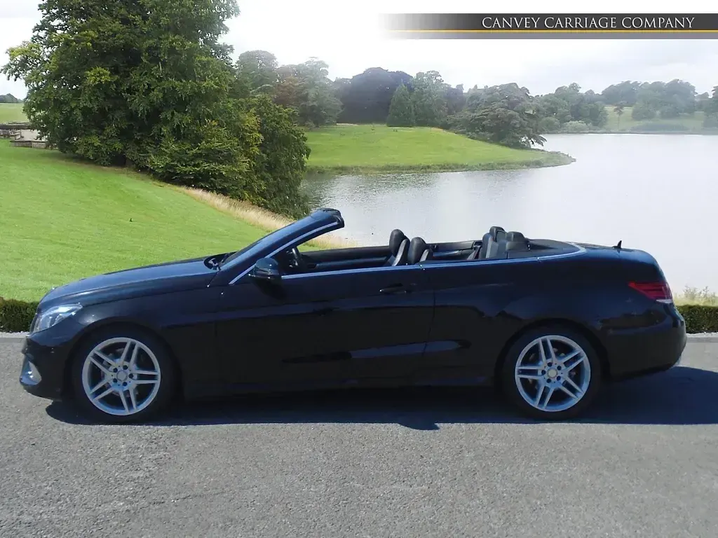 Used Mercedes E350 AMG line 2015 Black Cabriolet