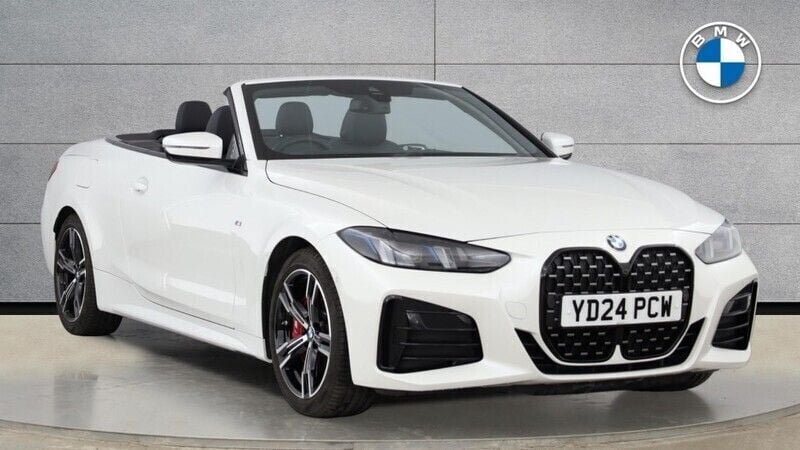 White Used 2024 BMW 420 M Sport Cabriolet | £44,490 (Expensive) - Image 1/4