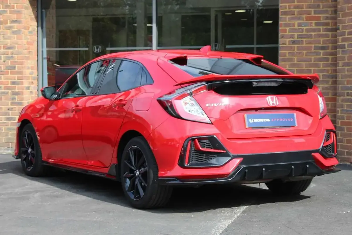 Used Honda Civic Sport 126 HP (92 kW) 2020 Rallye red Hatchback