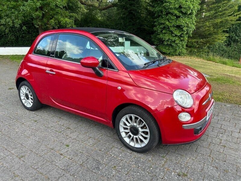 Red Used 2009 Fiat 500C Lounge Cabriolet | £2,295 - Image 1/4