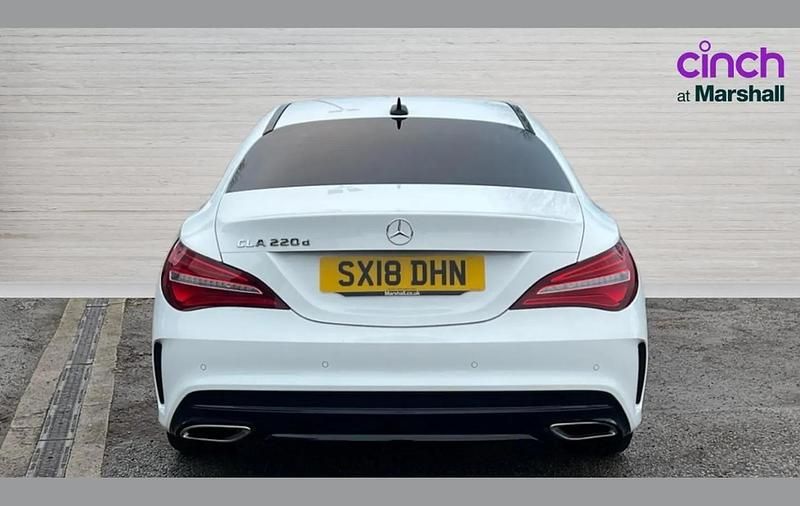 Used Mercedes CLA220 AMG line 174 HP (127 kW) 2018 White Sedan