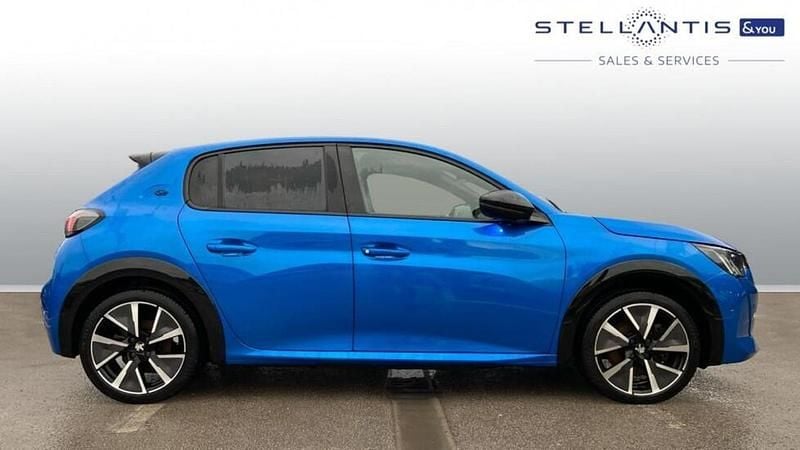 Blue Used 2020 Peugeot e-208 GT Hatchback | £11,611 (Fair price) - Image 1/3