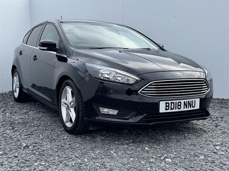 Black Used 2018 Ford Focus Zetec Hatchback | £8,595 (Good price) - Image 1/4