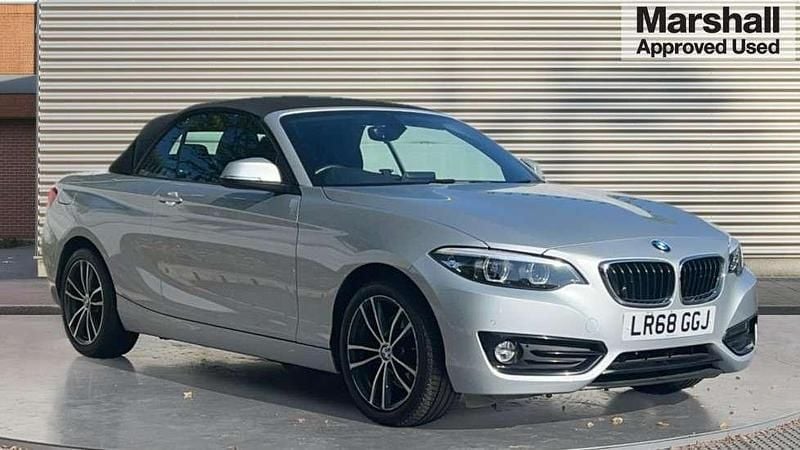 Silver Used 2018 BMW 220 Sport Line Cabriolet | £15,492 (Fair price) - Image 1/4