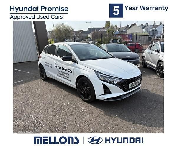 New Hyundai i20 Blackline 90 HP (66 kW) 2026 White Hatchback