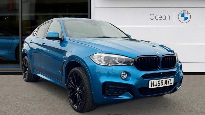 Blue Used 2018 BMW X6 M Sport SUV | £29,950 (Expensive) - Image 1/4