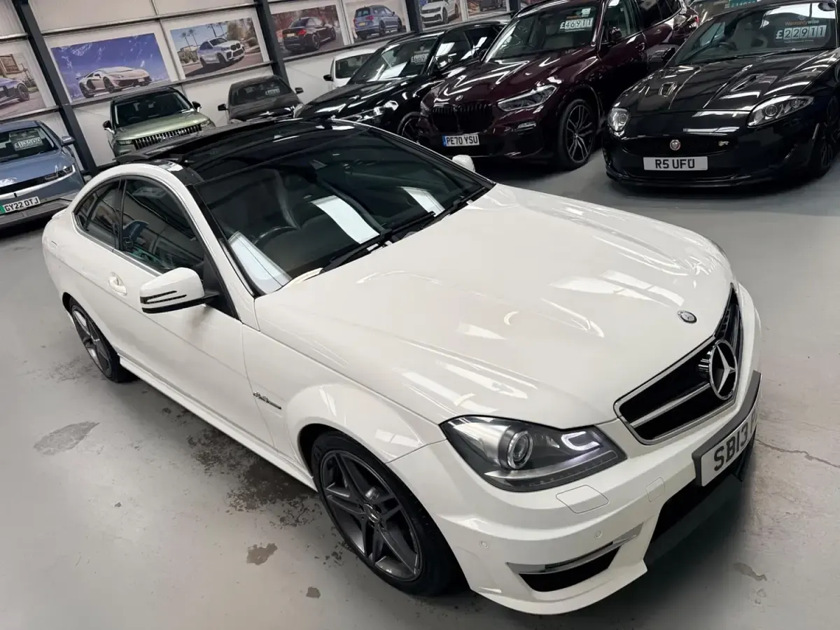 Used Mercedes C63 AMG 2013 White Coupe