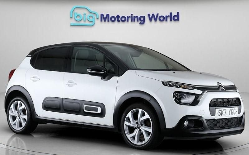 White Used 2021 Citroën C3 PureTech Hatchback | £8,700 (Fair price) - Image 1/4