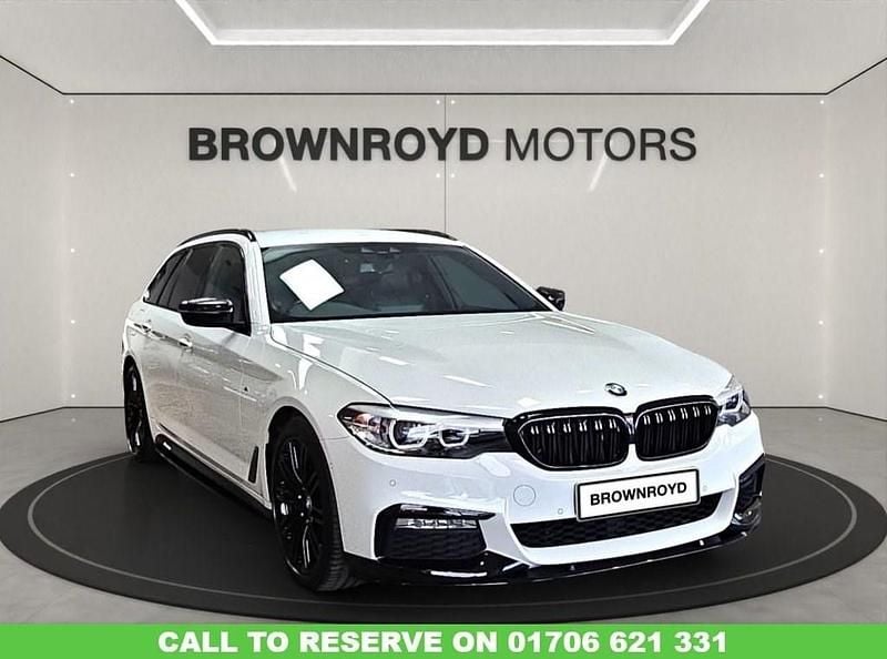 White Used 2018 BMW 540 M Sport Estate | £25,990 (Fair price) - Image 1/3