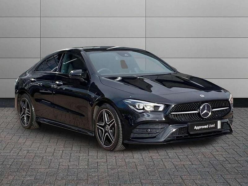 Black Used 2023 Mercedes CLA200 AMG Line Premium Coupe | £25,295 (Fair price) - Image 1/4