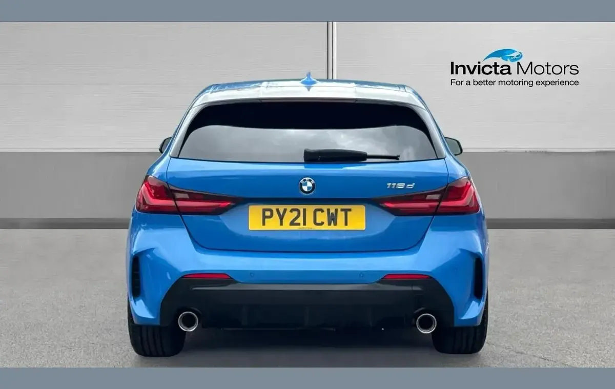 Used BMW 118 M Sport 150 HP (110 kW) 2021 Blue Hatchback