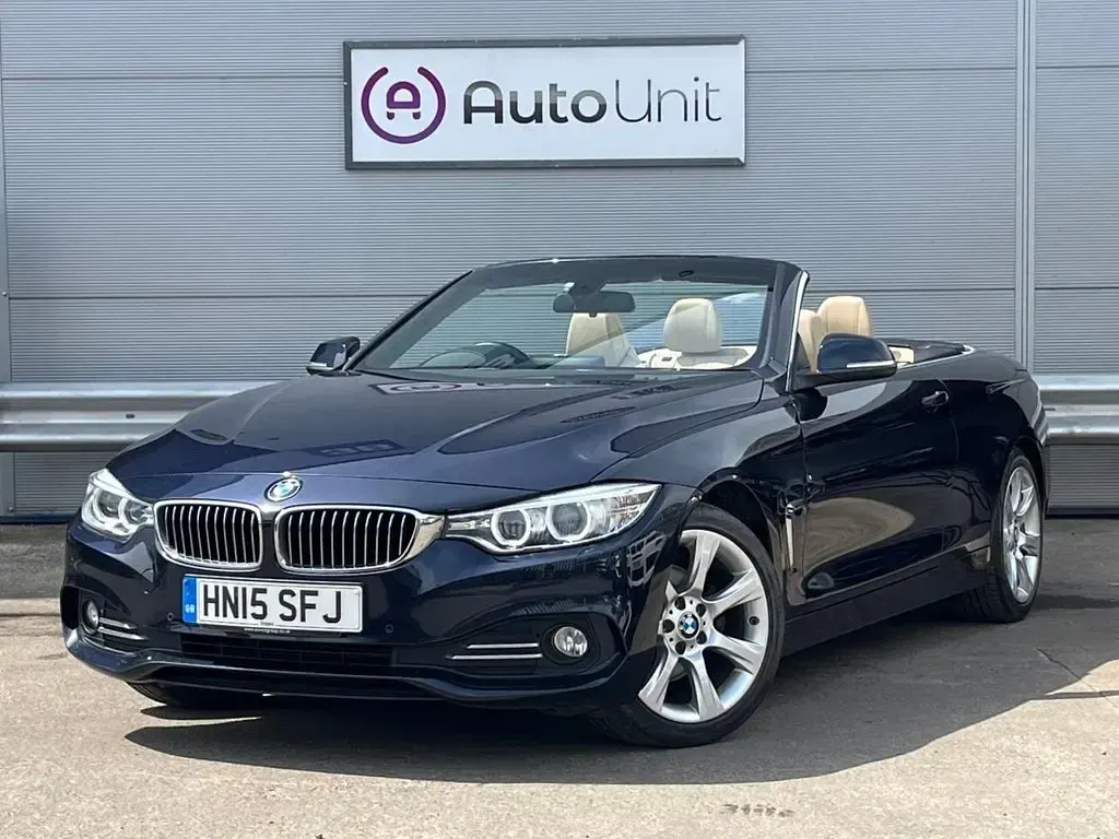 Used BMW 420 Luxury Line 184 HP (135 kW) 2015 Blue Cabriolet