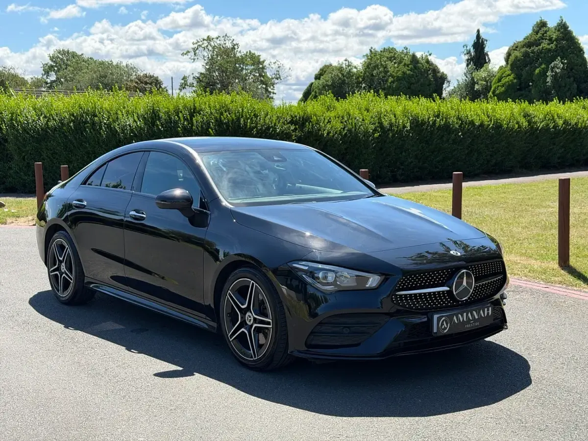 Used Mercedes CLA200 AMG Line Premium 163 HP (119 kW) 2023 Black Coupe