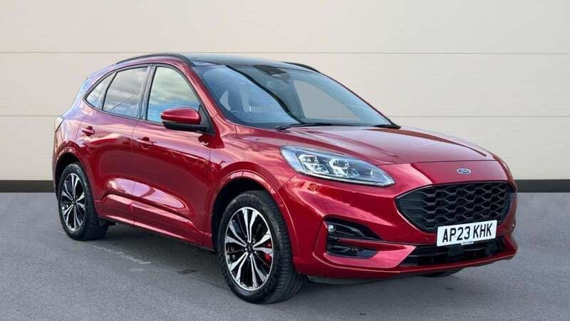 Lucid red (exclusive paint) Used 2023 Ford Kuga ST-Line X SUV | £20,286 (Good price) - Image 1/4