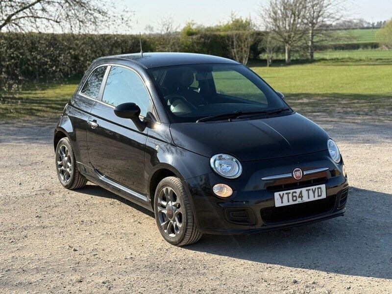 Black Used 2014 Fiat 500 S Hatchback | £4,595 (Fair price) - Image 1/4