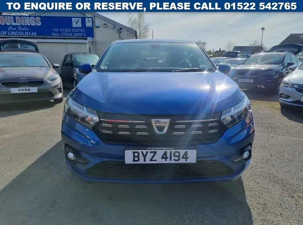 Used Dacia Sandero Comfort 91 HP (66 kW) 2022 Blue Hatchback