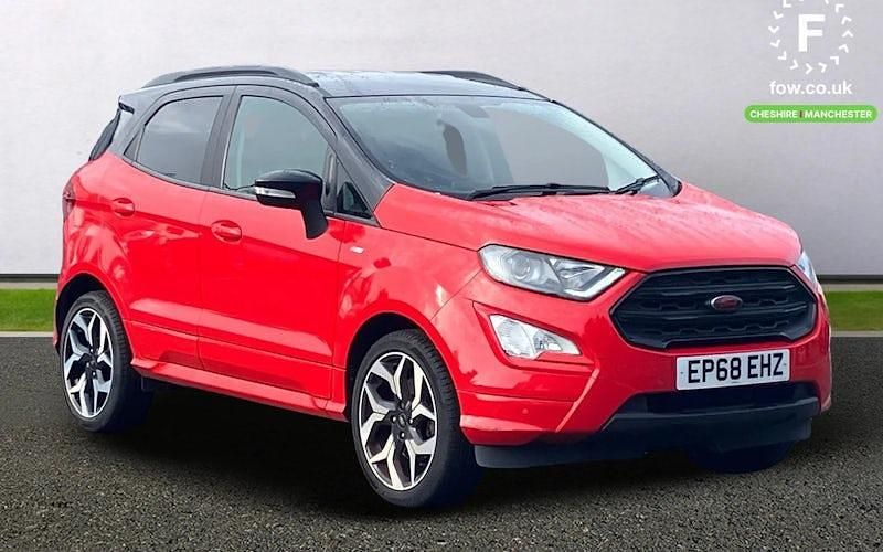 Red Used 2019 Ford Ecosport ST-Line SUV | £12,699 (Fair price) - Image 1/4