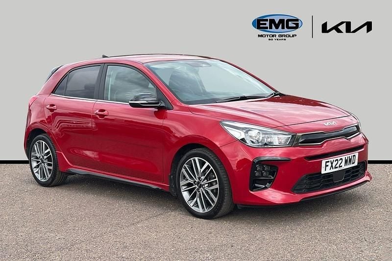 Red Used 2022 Kia Rio 4 Hatchback | £14,195 (Good price) - Image 1/3