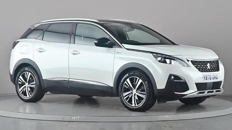 White Used 2020 Peugeot 3008 GT-line SUV | £12,549 (Fair price) - Image 1/4