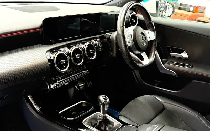 Used Mercedes A200 AMG line 163 HP (119 kW) 2019 White Hatchback