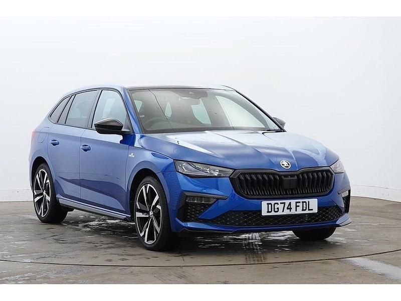 Race blue metallic Used 2024 Skoda Scala Monte Carlo Hatchback | £20,399 (Fair price) - Image 1/4